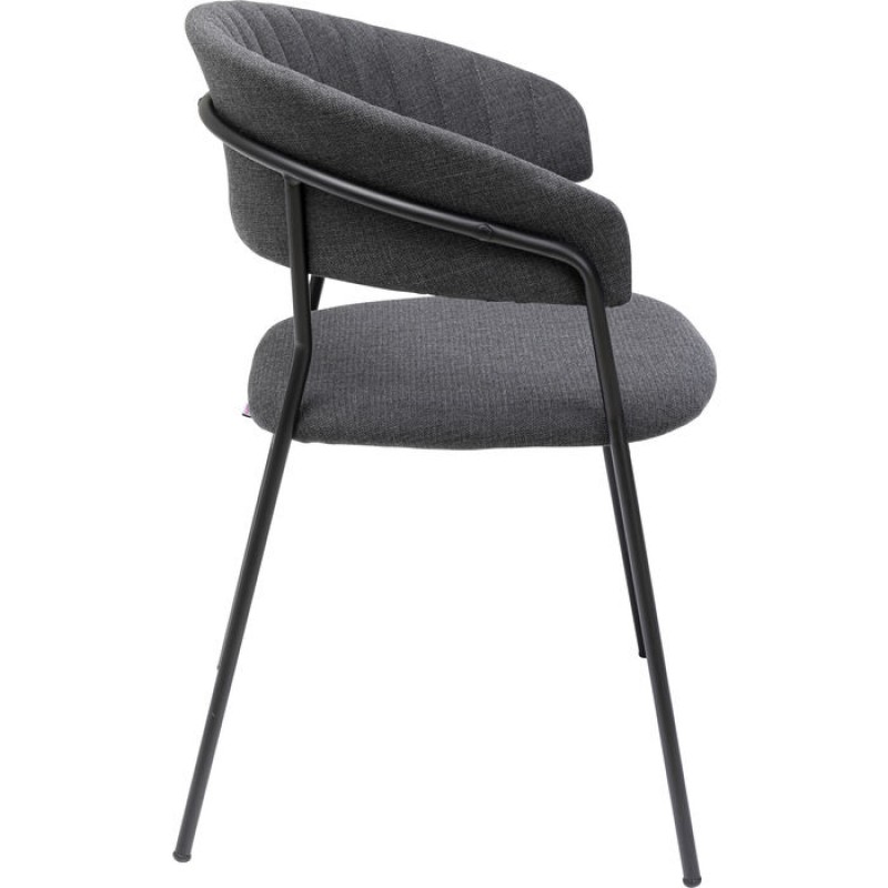 Chair with Armrest Belle Anthracite